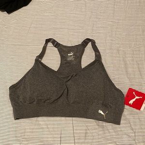 Gray Puma Sports Bra